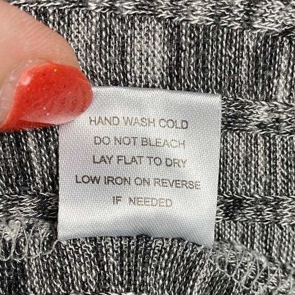 Charlotte Russe Marled Open Front Long Sleeve Cardigan Women's Medium Gray - Picture 8 of 8